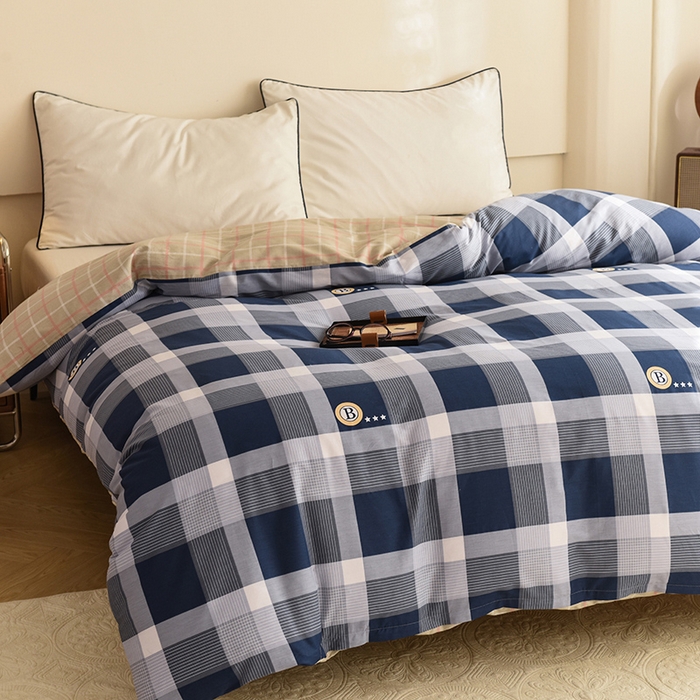 91家纺网 家纺一手货源 找家纺 八十八家纺 2025新款全棉12868系列单品被套 蓝语