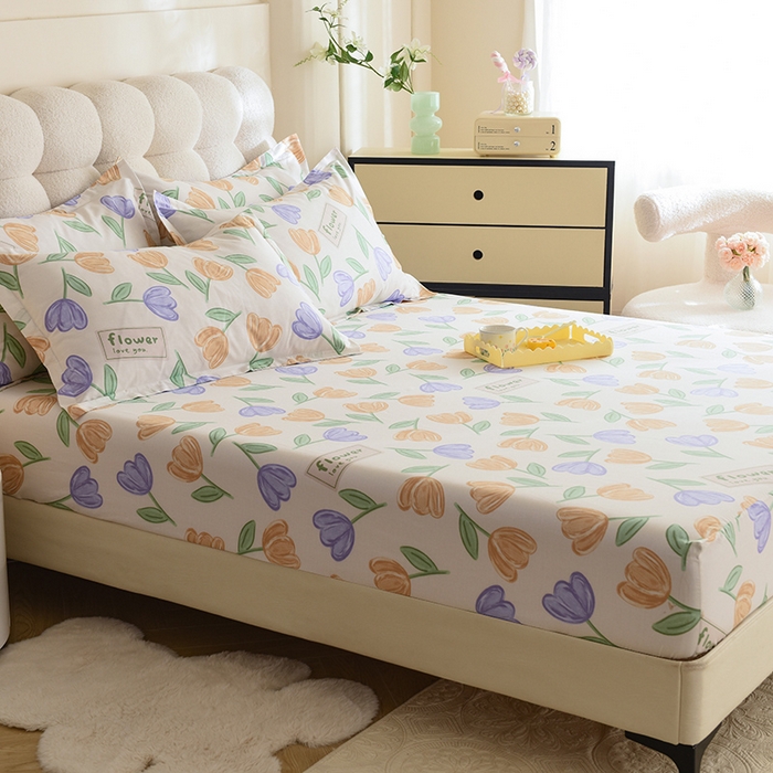 91家纺网 家纺一手货源 找家纺 八十八家纺 2025新款全棉12868系列单品床笠 雅晴