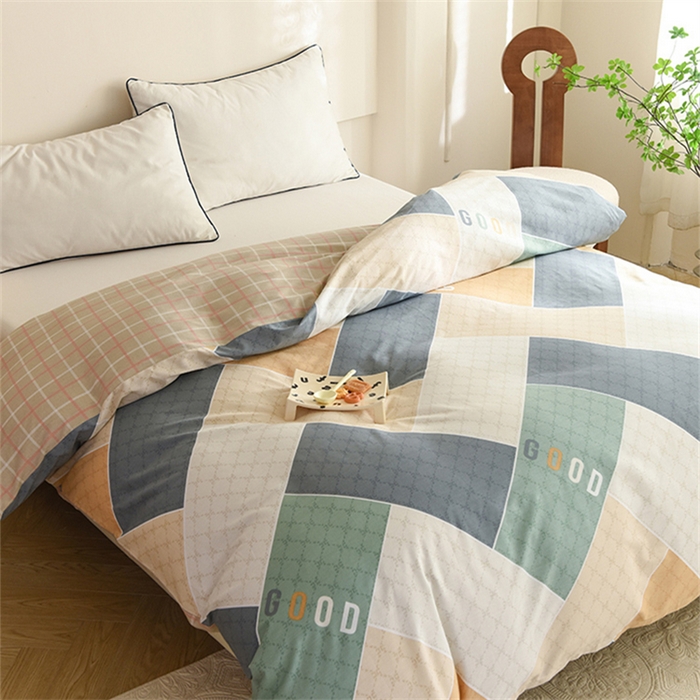 91家纺网 家纺一手货源 找家纺 八十八家纺 2025新款全棉12868系列单品被套 街角咖啡