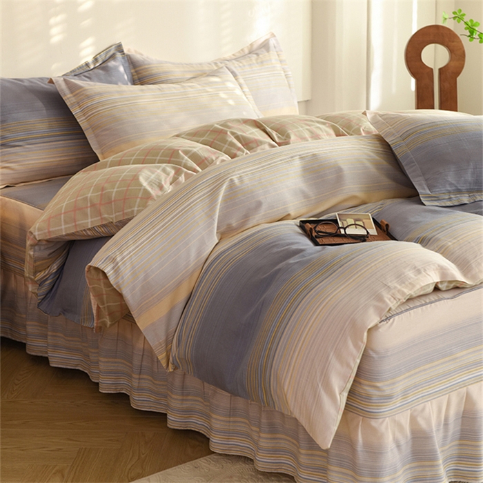 91家纺网 家纺一手货源 找家纺 八十八家纺 2025新款全棉12868床裙款四件套 网络时代