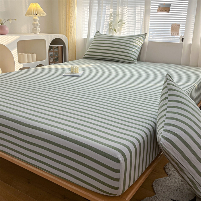 91家纺网 家纺一手货源 找家纺 蓝米卡夫 2024新品-全棉色织水洗棉A类单品系列 青绿