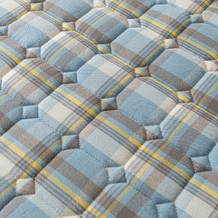 91家纺网 家纺一手货源 找家纺 （总）鑫钰 2024新款无印风水洗棉水洗亲肤大豆夹棉床笠-简格