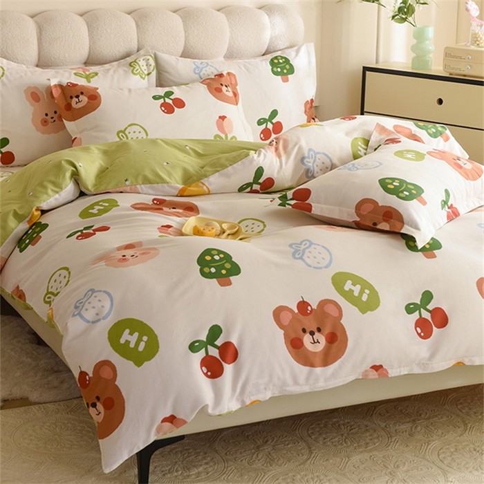 91家纺网 家纺一手货源 找家纺 八十八家纺 2025新款全棉12868床笠款四件套 糖果盒