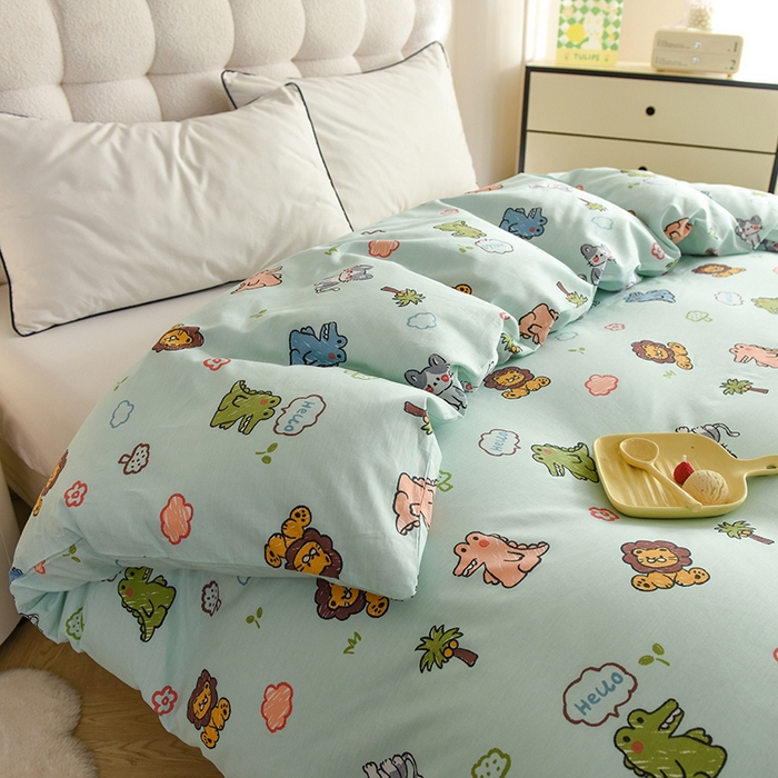 91家纺网 家纺一手货源 找家纺 八十八家纺 2025新款全棉12868系列单品被套 森森乐园