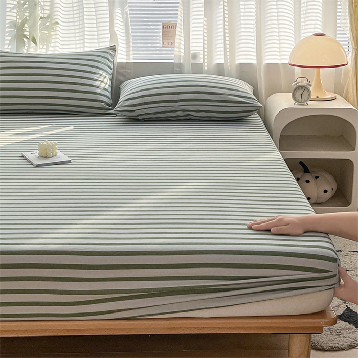 91家纺网 家纺一手货源 找家纺 蓝米卡夫 2024新品-全棉色织水洗棉A类单品系列 青绿