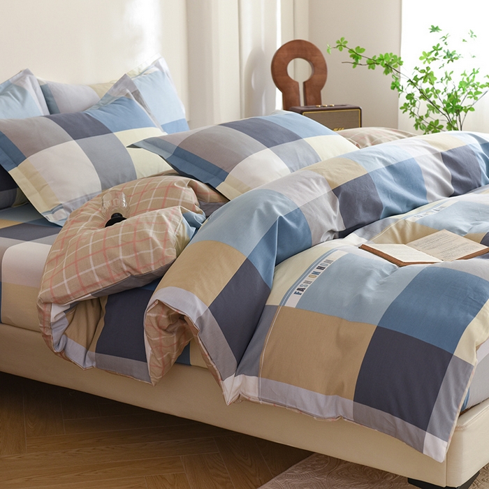 91家纺网 家纺一手货源 找家纺 八十八家纺 2025新款全棉12868床笠款四件套 简伯格