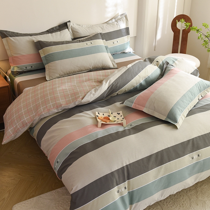 91家纺网 家纺一手货源 找家纺 八十八家纺 2025新款全棉12868床笠款四件套 绅调