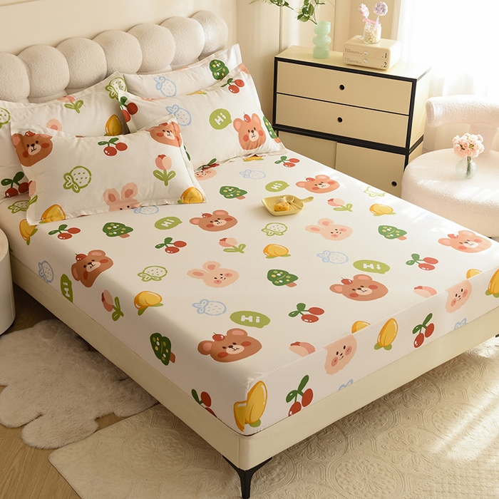 91家纺网 家纺一手货源 找家纺 八十八家纺 2025新款全棉12868系列单品床笠 糖果盒