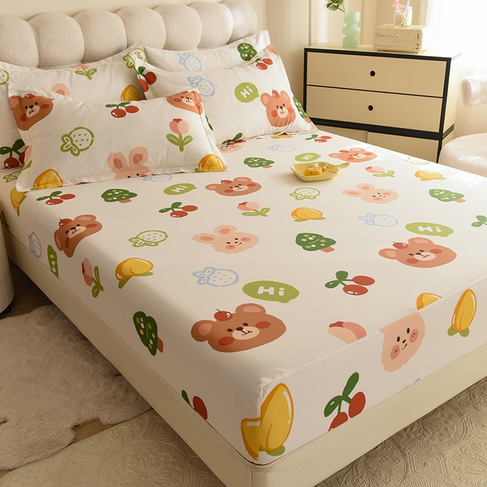 91家纺网 家纺一手货源 找家纺 八十八家纺 2025新款全棉12868系列单品床笠 糖果盒