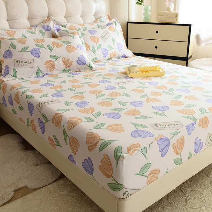 91家纺网 家纺一手货源 找家纺 八十八家纺 2025新款全棉12868系列单品床笠 雅晴