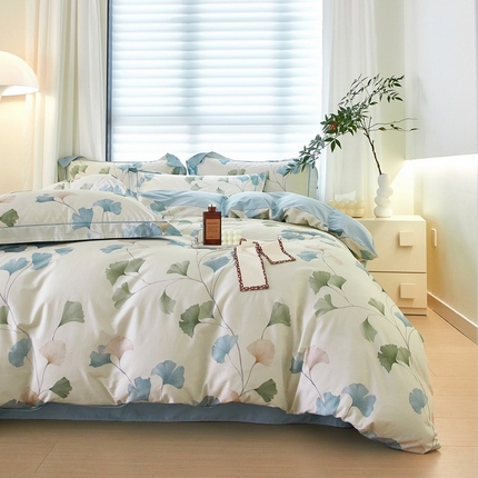 91家纺网 家纺一手货源 找家纺 （总）启航家居 2025春夏全棉铂金棉数码印花四件套