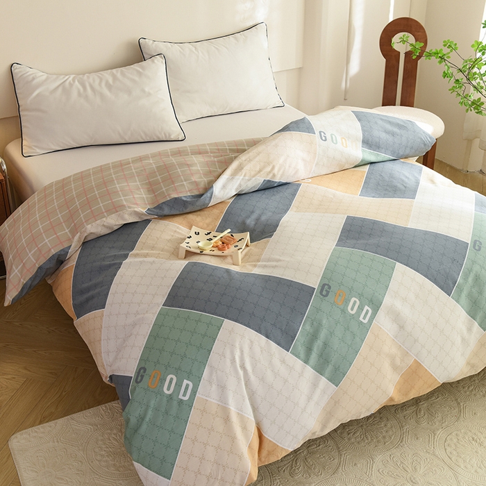 91家纺网 家纺一手货源 找家纺 八十八家纺 2025新款全棉12868系列单品被套 街角咖啡