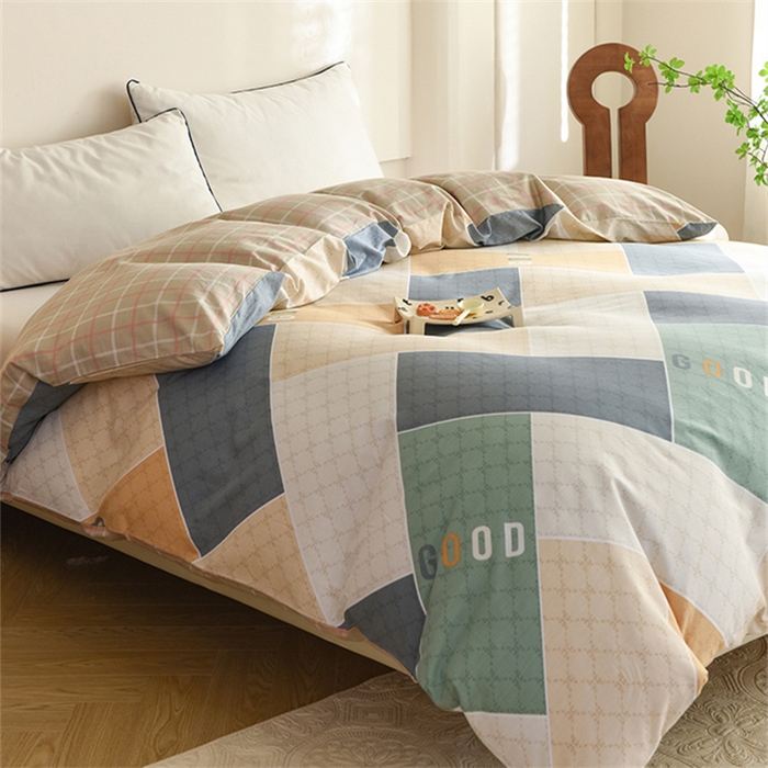 91家纺网 家纺一手货源 找家纺 八十八家纺 2025新款全棉12868系列单品被套 街角咖啡