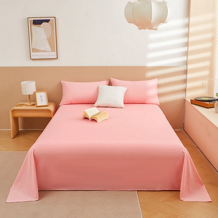 91家纺网 家纺一手货源 找家纺 （总）恋人优选 2024新款纯棉色织水洗床单枕套