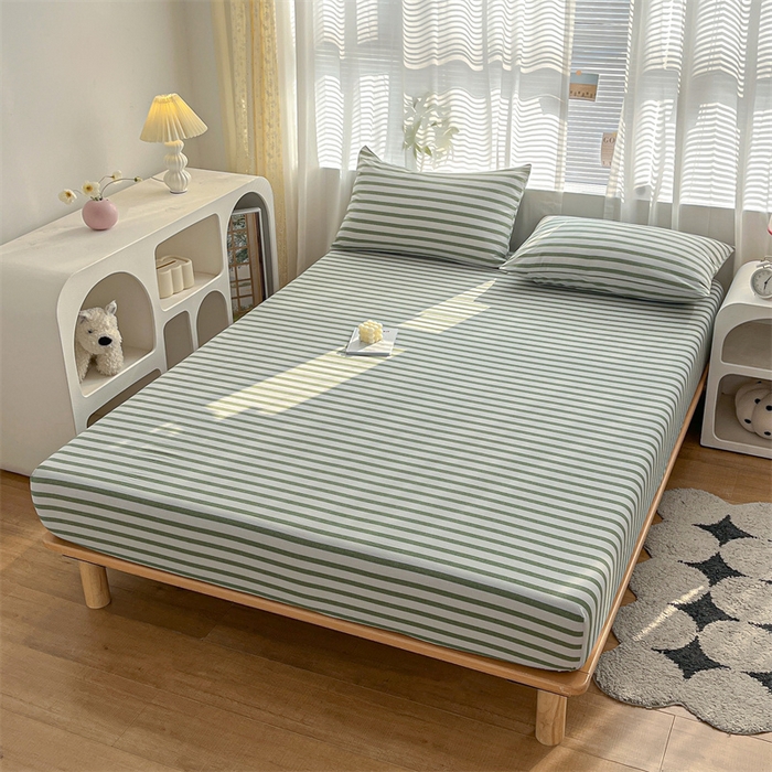 91家纺网 家纺一手货源 找家纺 蓝米卡夫 2024新品-全棉色织水洗棉A类单品系列 青绿