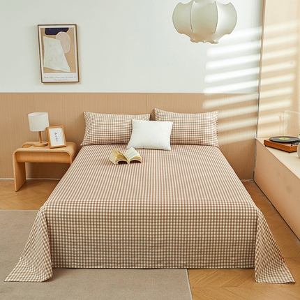 91家纺网 家纺一手货源 找家纺 （总）恋人优选 2024新款纯棉色织水洗床单枕套