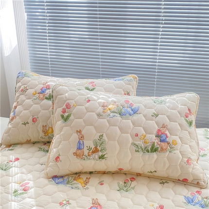 91家纺网 家纺一手货源 找家纺 （总） 九亭家纺 2024新款全棉夹棉防口水防头油枕套