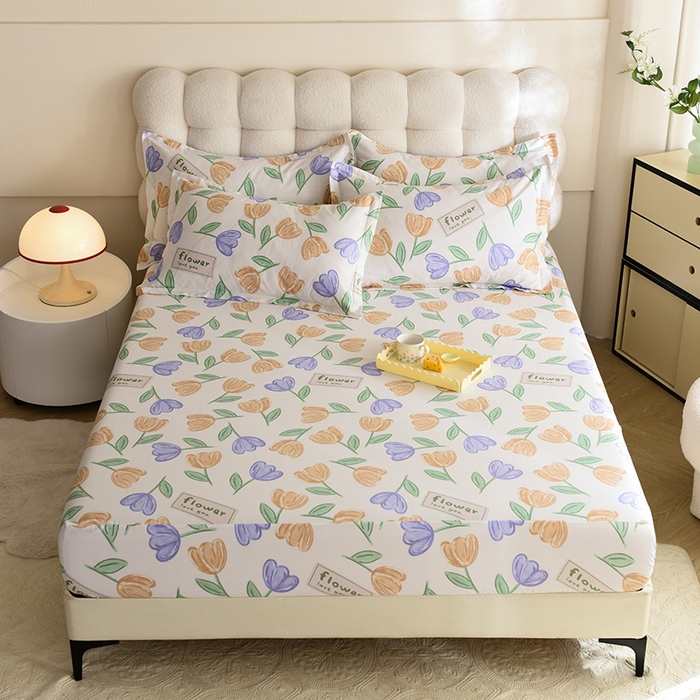 91家纺网 家纺一手货源 找家纺 八十八家纺 2025新款全棉12868系列单品床笠 雅晴