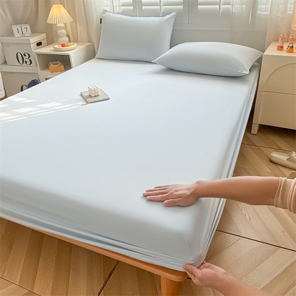 蓝米卡夫 2024新品-全棉色织水洗棉A类单品系列 天空蓝