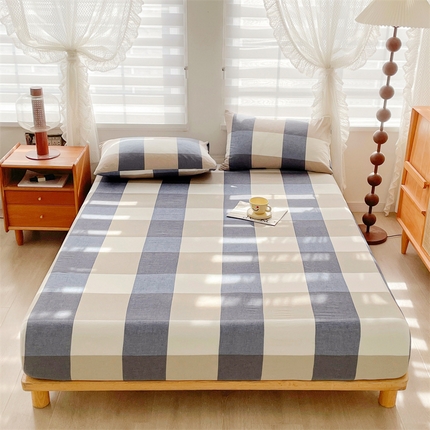 91家纺网 家纺一手货源 找家纺 （总）恋人优选 2024新款纯棉色织床笠枕套