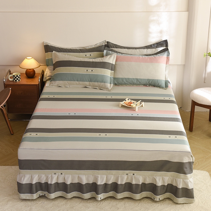 91家纺网 家纺一手货源 找家纺 八十八家纺 2025新款全棉12868系列四件套单品床裙 绅调