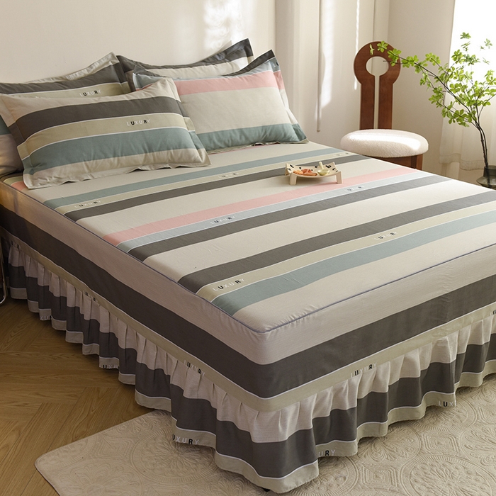 91家纺网 家纺一手货源 找家纺 八十八家纺 2025新款全棉12868系列四件套单品床裙 绅调