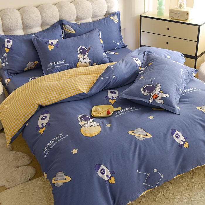 91家纺网 家纺一手货源 找家纺 八十八家纺 2025新款全棉12868床笠款四件套 星际迷航