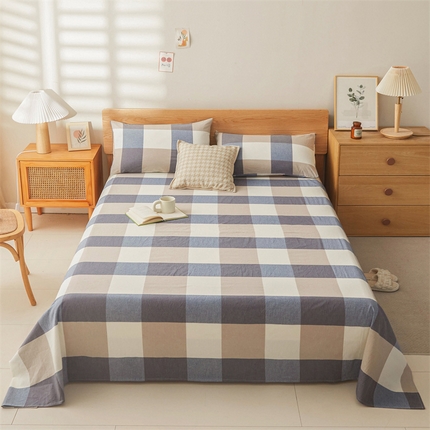 91家纺网 家纺一手货源 找家纺 （总）恋人优选 2024新款纯棉色织水洗床单枕套