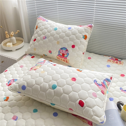 91家纺网 家纺一手货源 找家纺 （总） 九亭家纺 2024新款全棉夹棉防口水防头油枕套