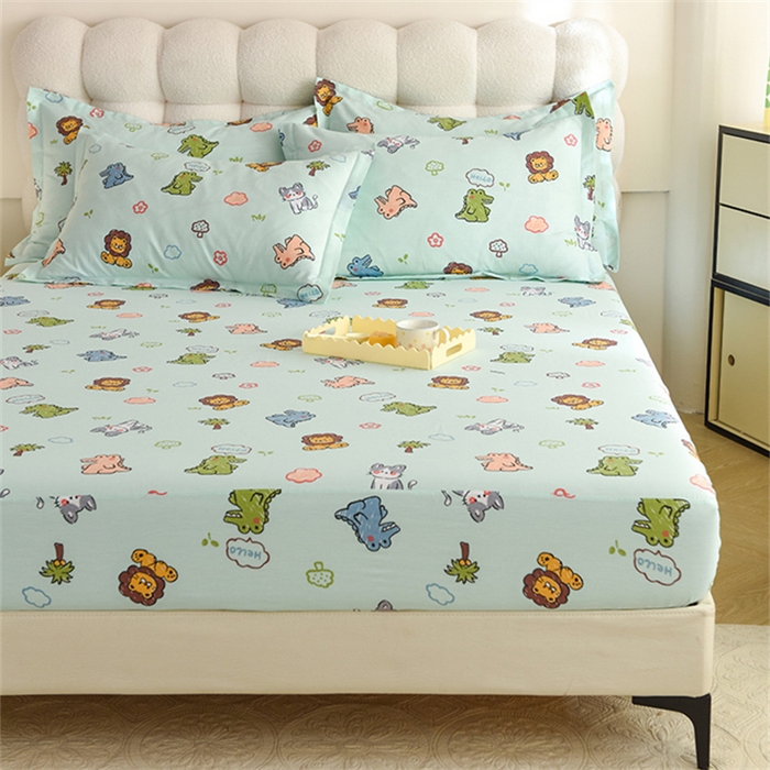 91家纺网 家纺一手货源 找家纺 八十八家纺 2025新款全棉12868系列单品床笠 森森乐园