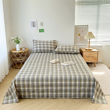 91家纺网 家纺一手货源 找家纺 （总）恋人优选 2024新款纯棉色织水洗床单枕套