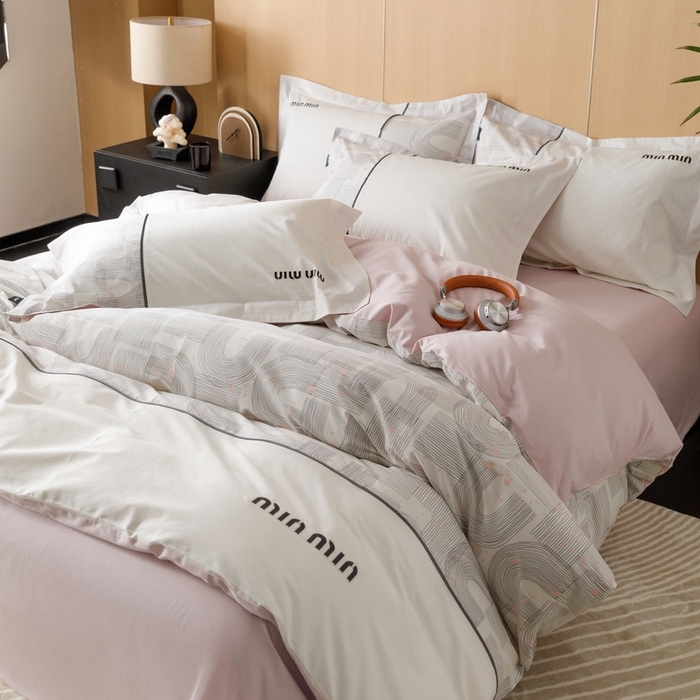 91家纺网 家纺一手货源 找家纺 卡姿家纺 2024春夏小资简约款四件套—丽森 丽森几何