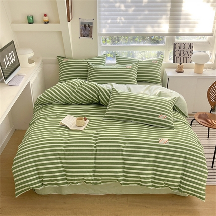 91家纺网 家纺一手货源 找家纺 （总）蓝米卡夫 2024新品-全棉色织水洗棉七彩系列