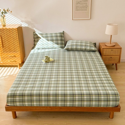 91家纺网 家纺一手货源 找家纺 （总）恋人优选 2024新款纯棉色织床笠枕套