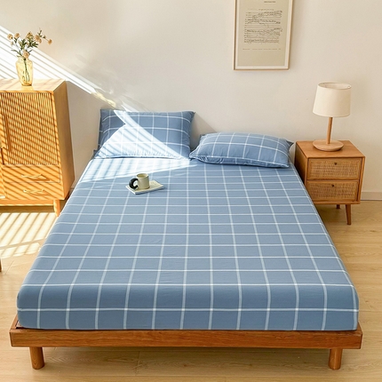 91家纺网 家纺一手货源 找家纺 （总）恋人优选 2024新款纯棉色织床笠枕套