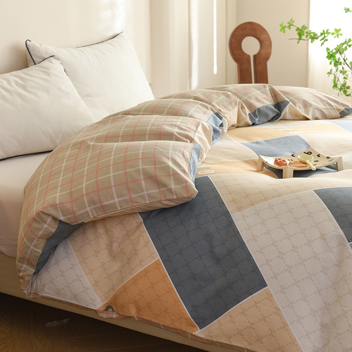 91家纺网 家纺一手货源 找家纺 八十八家纺 2025新款全棉12868系列单品被套 街角咖啡