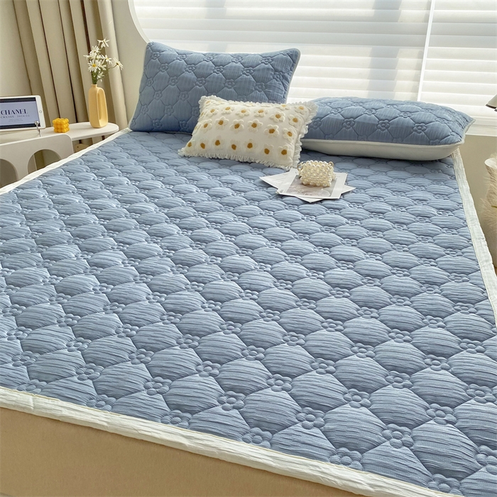 91家纺网 家纺一手货源 找家纺 （总）鑫钰 2024新款A类水洗棉大豆夹棉床护垫