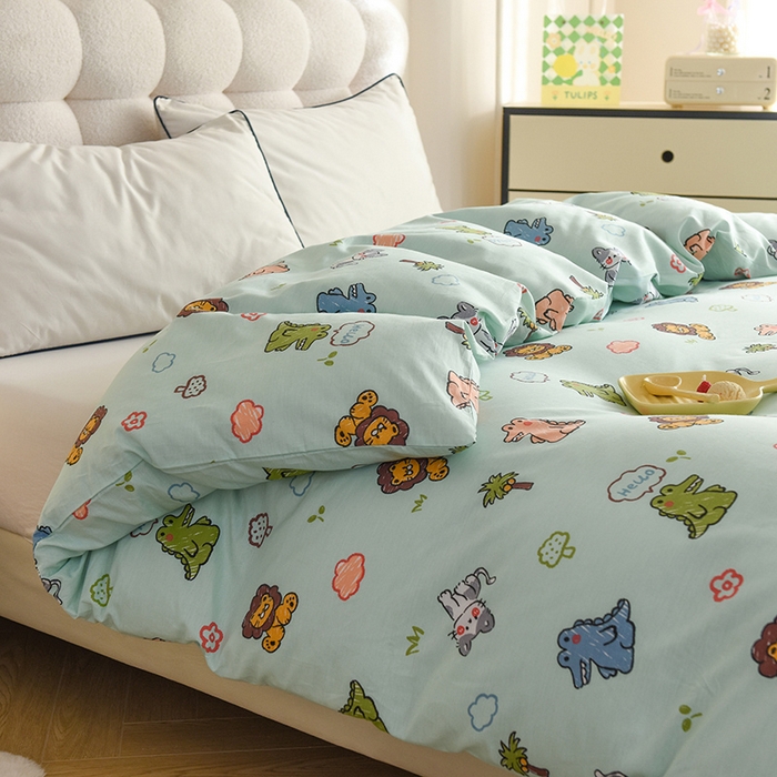 91家纺网 家纺一手货源 找家纺 八十八家纺 2025新款全棉12868系列单品被套 森森乐园