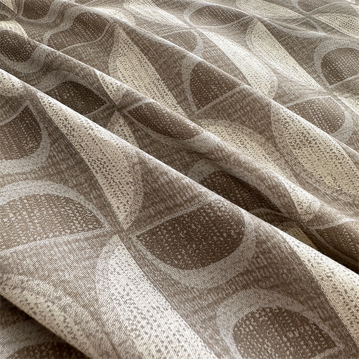 91家纺网 家纺一手货源 找家纺  元元被芯 2024新款全棉长绒棉数码印花四件套全棉四件套纯棉四件套 几何汇-咖