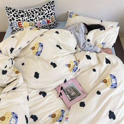 91家纺网 家纺一手货源 找家纺 （总）觅糖 2024春夏新款全棉13372数码印花混搭系列四件套第二波