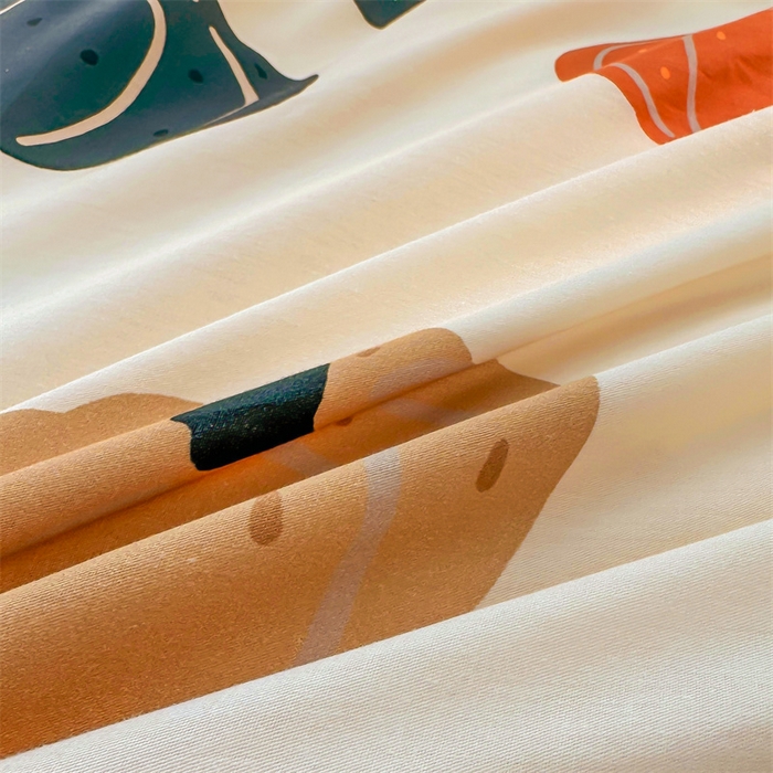 91家纺网 家纺一手货源 找家纺 雯豆 2024新款全棉纯棉枕套一对装 全棉单层枕套-南瓜贝贝