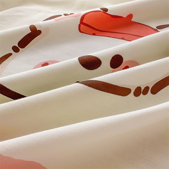 91家纺网 家纺一手货源 找家纺 雯豆 2024新款全棉纯棉枕套一对装 全棉单层枕套-库洛熊