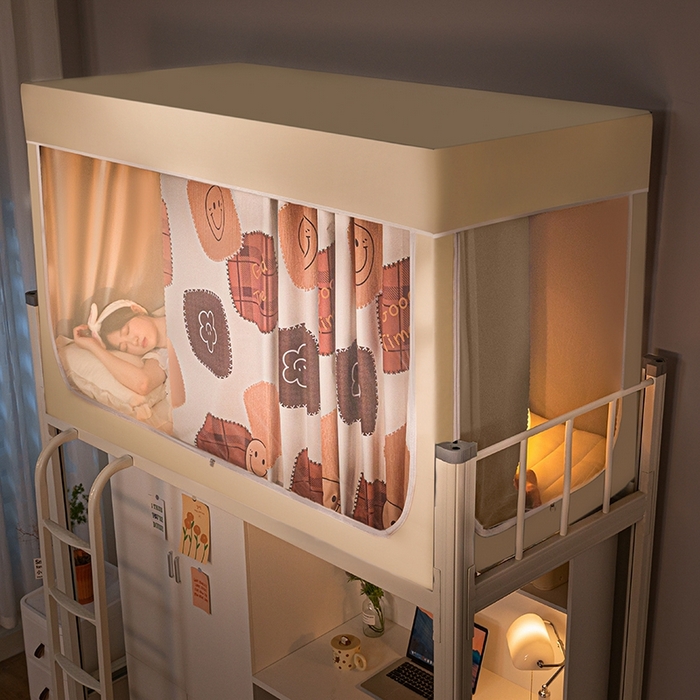 91家纺网 家纺一手货源 找家纺 青竹苑 2024新款涂银强遮光学生蚊帐上下铺坐床蚊帐 Goodtime