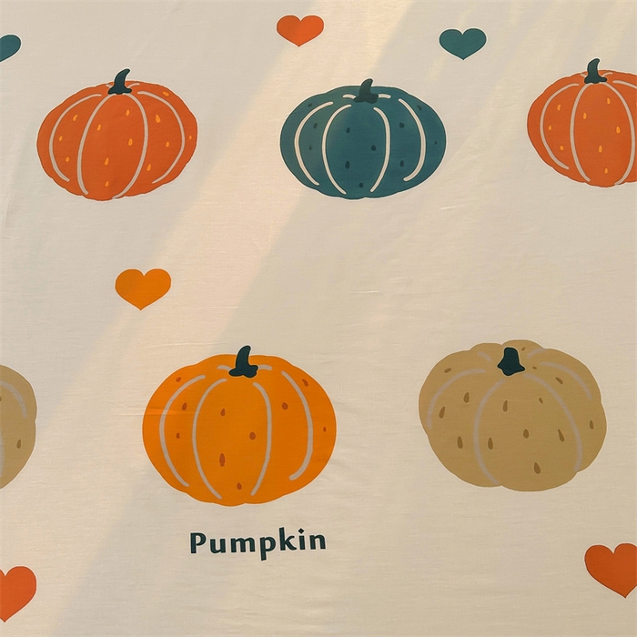 91家纺网 家纺一手货源 找家纺 雯豆 2024新款全棉纯棉枕套一对装 全棉单层枕套-南瓜贝贝