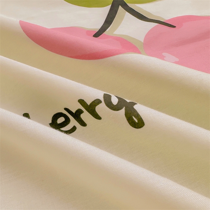 91家纺网 家纺一手货源 找家纺 雯豆 2024新款全棉纯棉枕套一对装 全棉单层枕套-波点樱桃