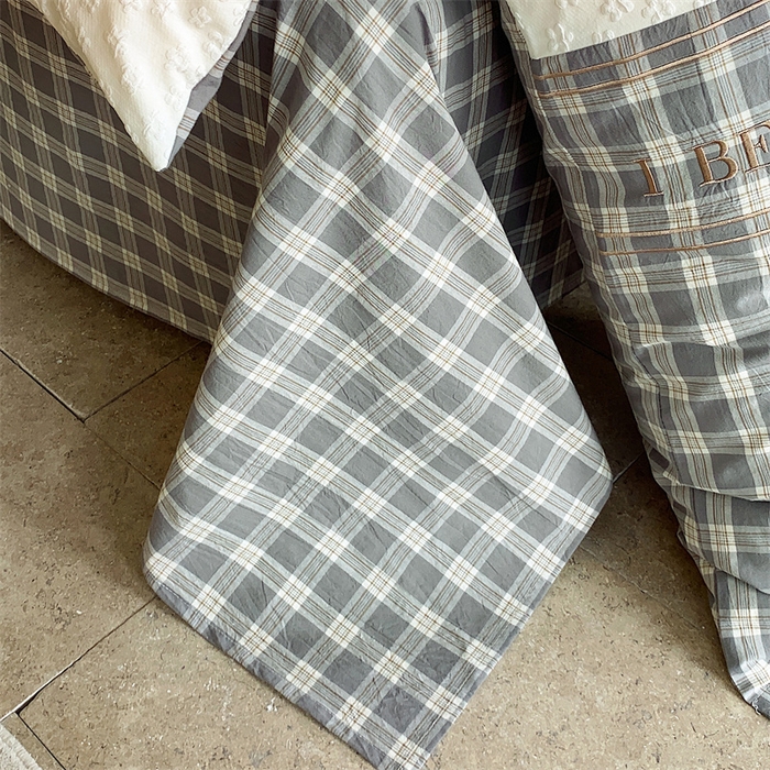 91家纺网 家纺一手货源 找家纺 换种生活 2024新款全棉活性印染刺绣四件套-法式小香风系列 麦田