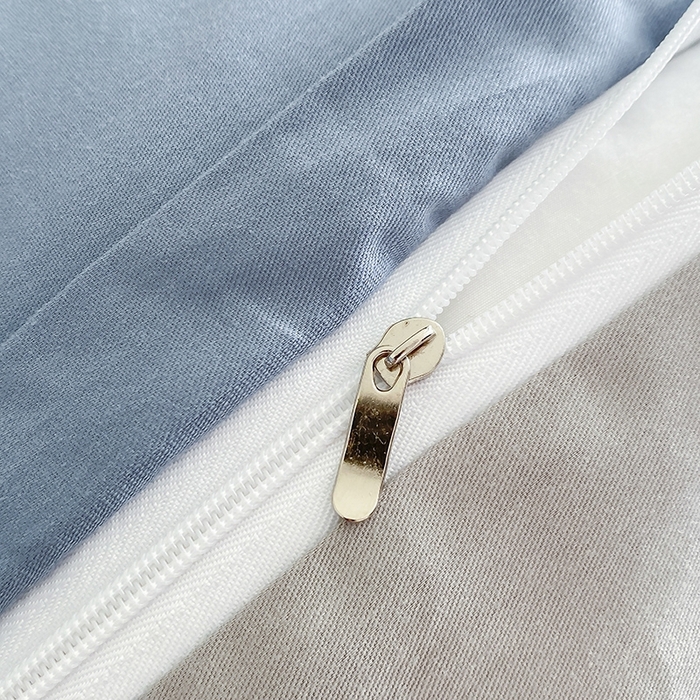 91家纺网 家纺一手货源 找家纺  澳梵家居 2024新款【知羽】系列60s刺绣全棉四件套 知羽-莱茵蓝