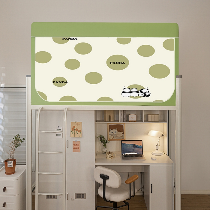 91家纺网 家纺一手货源 找家纺 青竹苑 2024新款涂银强遮光学生蚊帐上下铺坐床蚊帐 夏日熊猫