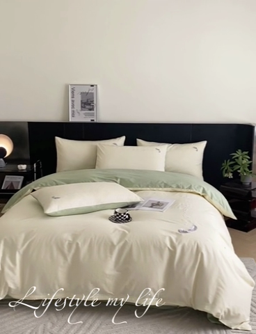 91家纺网 家纺一手货源 找家纺 （总） 澳梵家居 2024新款【知羽】系列60s刺绣全棉四件套