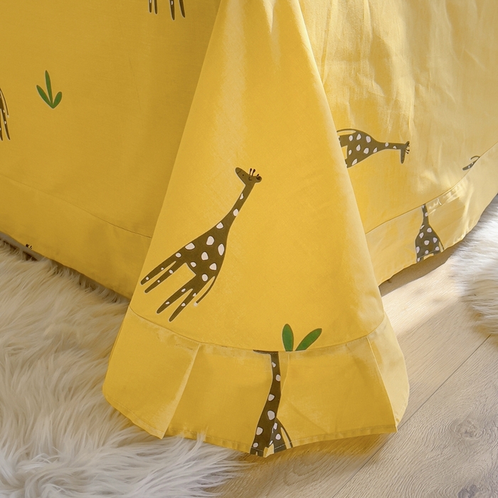 91家纺网 家纺一手货源 找家纺 艾迪尚 2025新款133X76宽幅全棉印花单床单 Mr鹿—咖